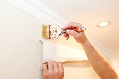 Pose de papier peint à Gannes — revêtements muraux et toiles de verre